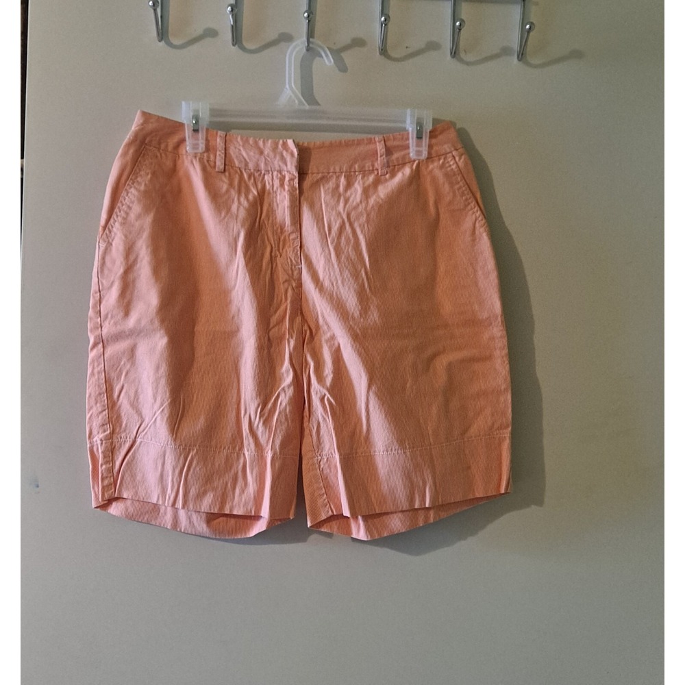 💖Cato Casual Bermuda Shorts Size 10 salmon Stripe 💕